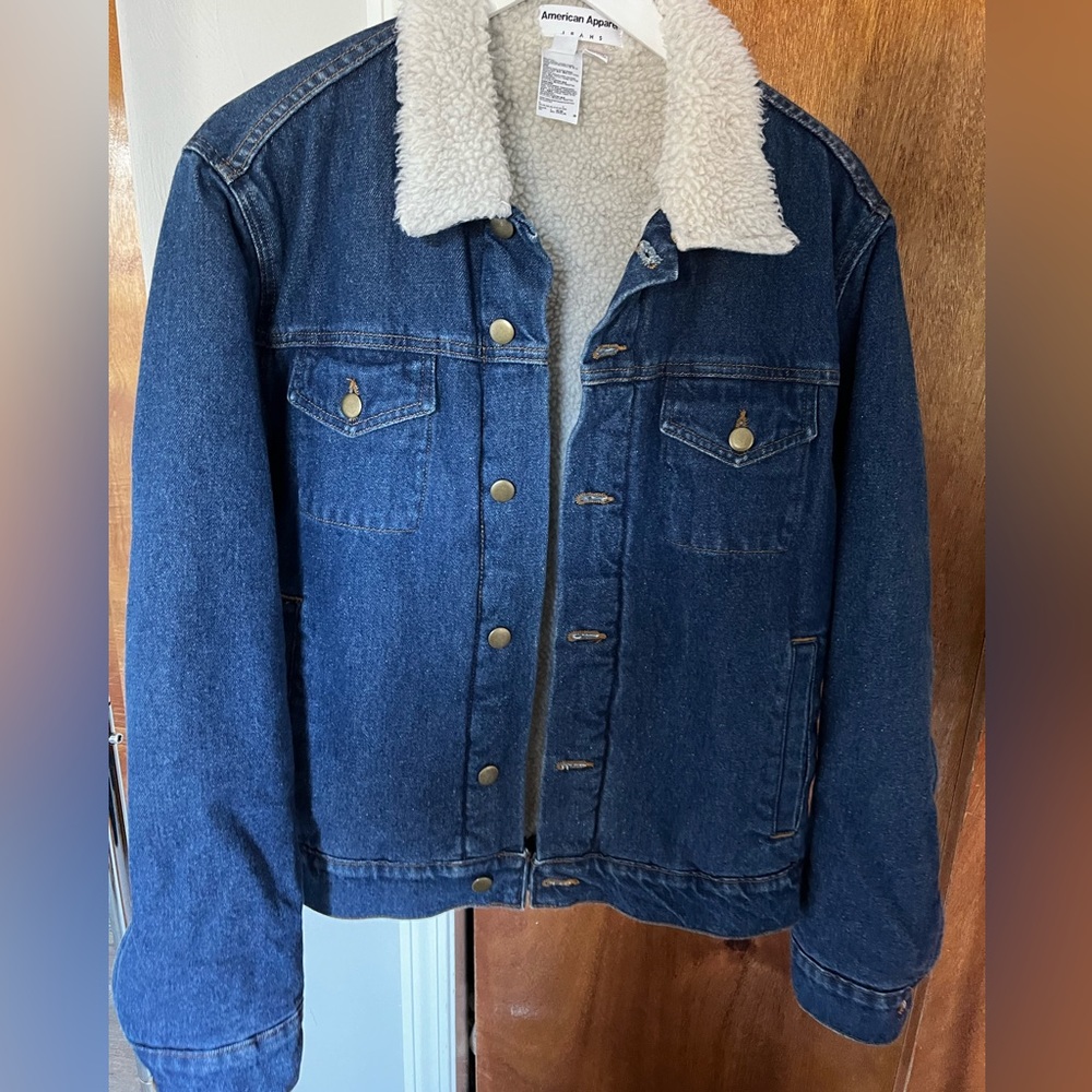 American Apparel Sherpa Jean Jacket